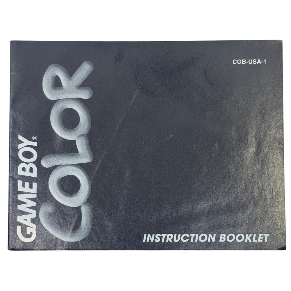 Nintendo Game Boy Color Instruction Booklet CGB-USA-1 Manual 1998